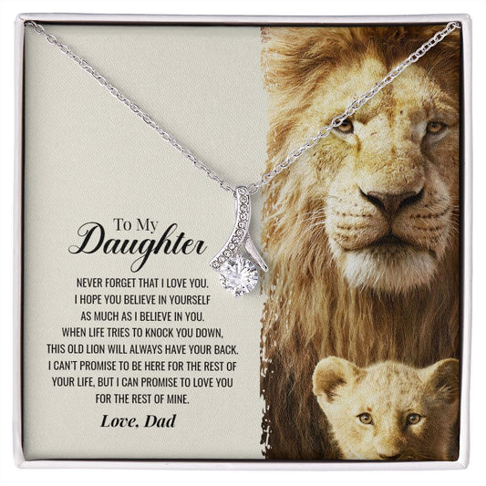 To My daughter | I Love You -Alluring Beauty Necklace